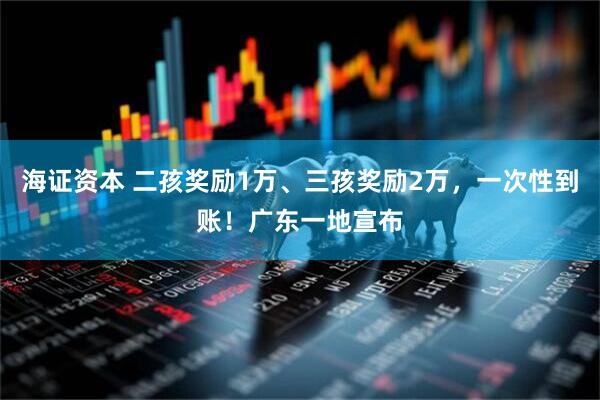 海证资本 二孩奖励1万、三孩奖励2万，一次性到账！广东一地宣布