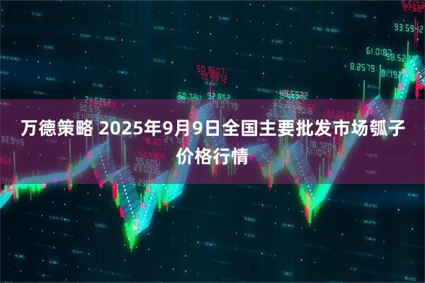 万德策略 2025年9月9日全国主要批发市场瓠子价格行情