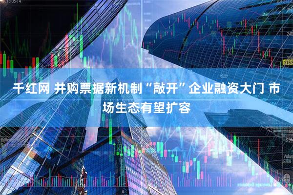 千红网 并购票据新机制“敲开”企业融资大门 市场生态有望扩容